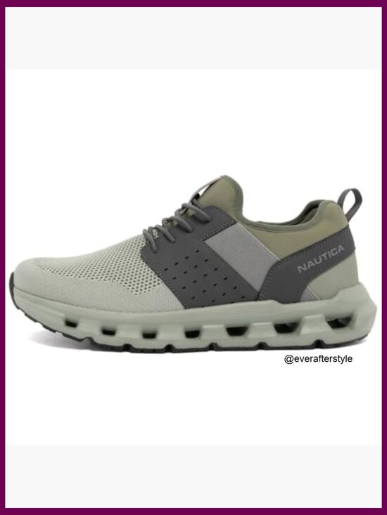 Running Sneakers Athletic Shoes Lace-Up Mesh Breathable Cushioned